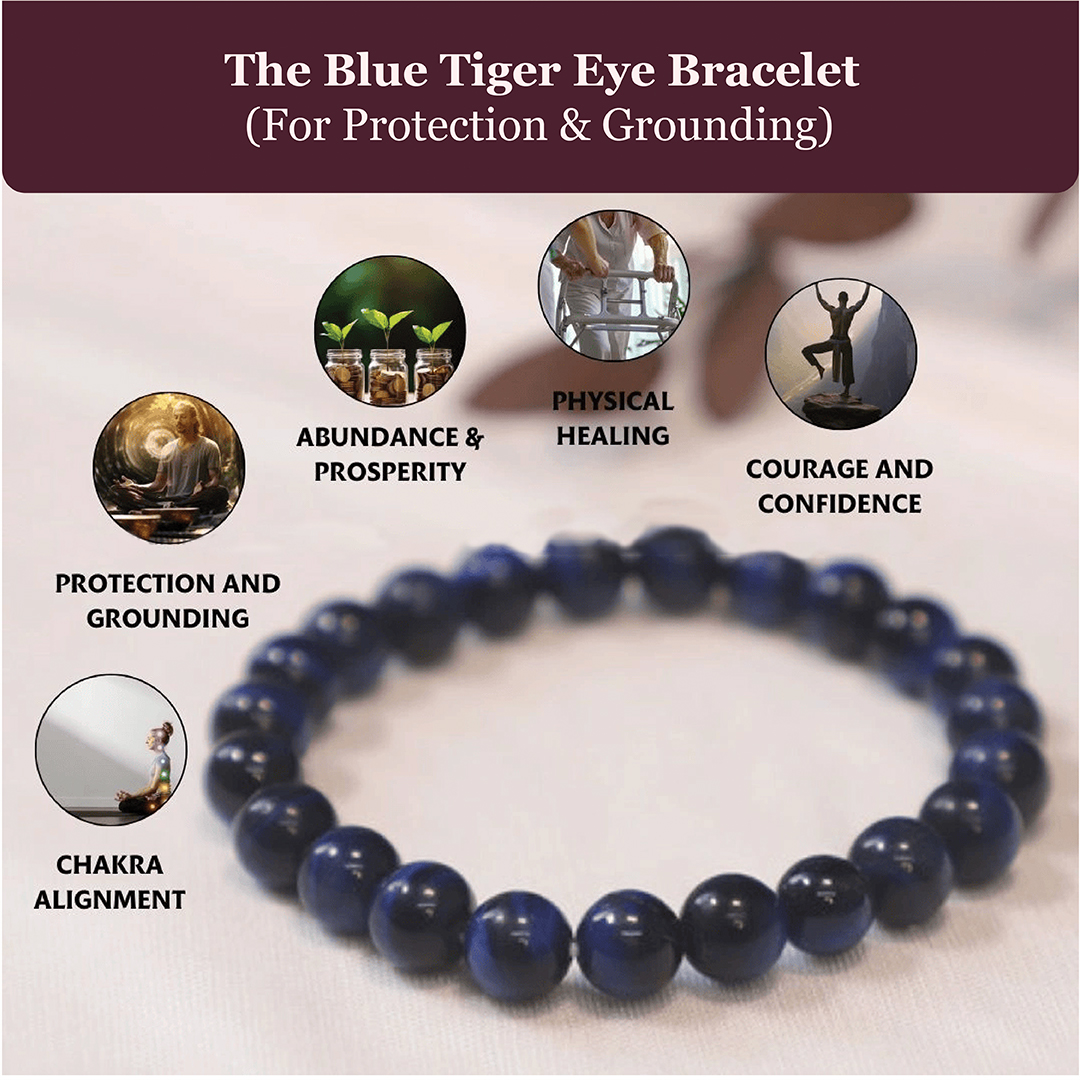 THE BLUE TIGER EYE BRACELET rratnaidhii