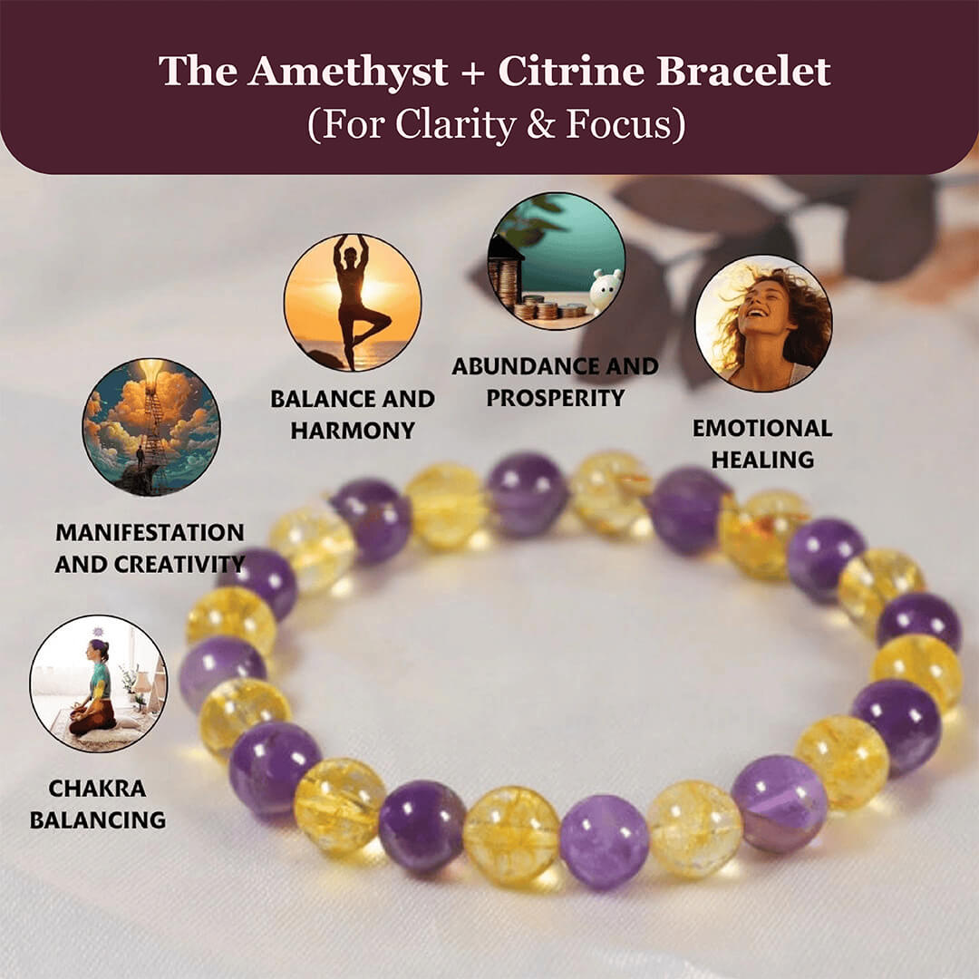 THE AMETHYST + CITRINE BRACELET rratnaidhii