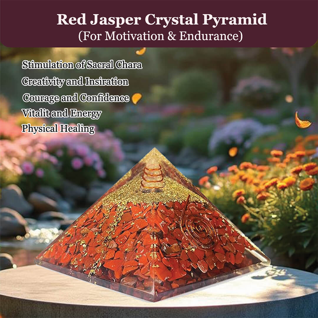 THE RED JASPAR CRYSTAL PYRAMID rratnaidhii