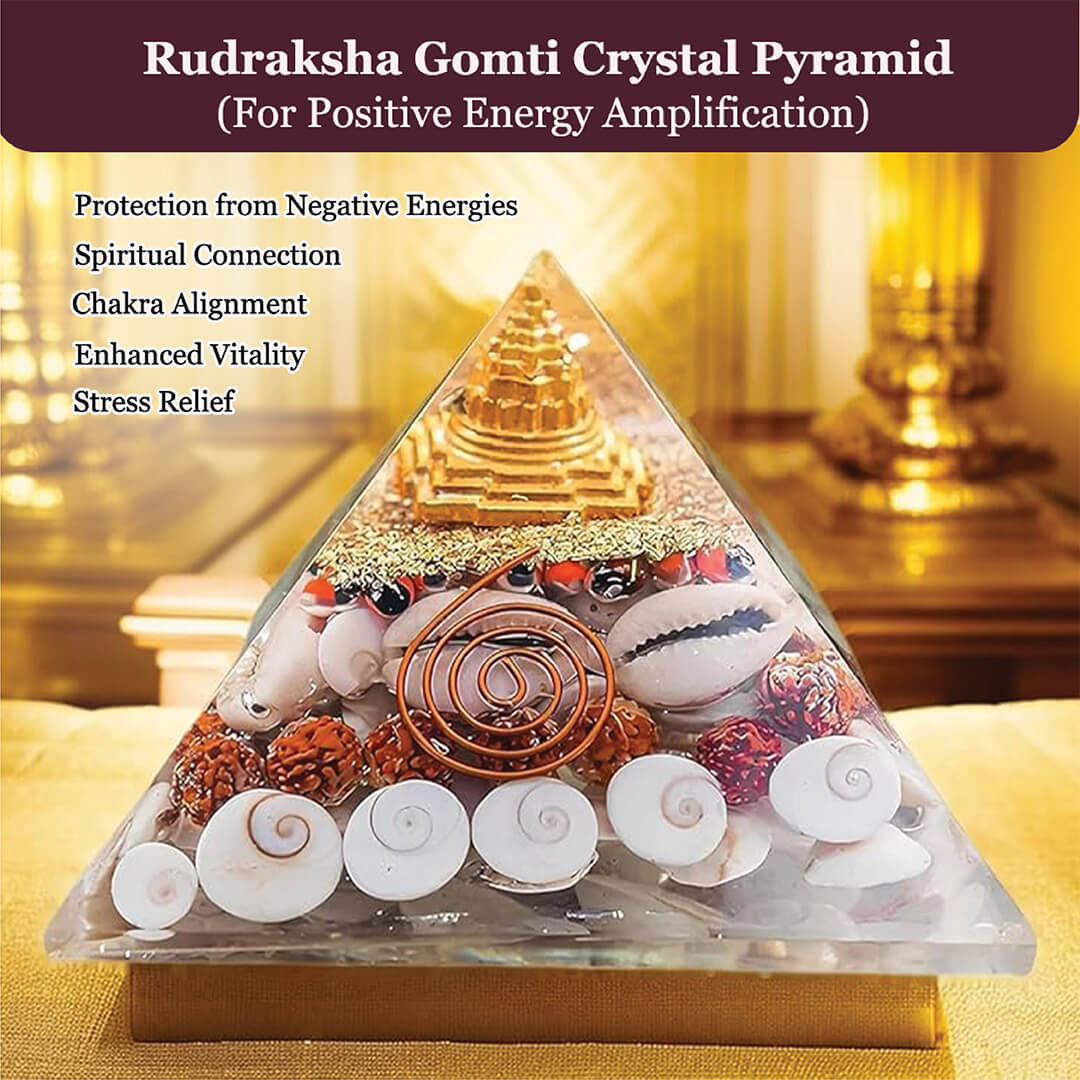 THE RUDRAKSHA WITH GOMATI CHAKRA PYRAMID rratnaidhii