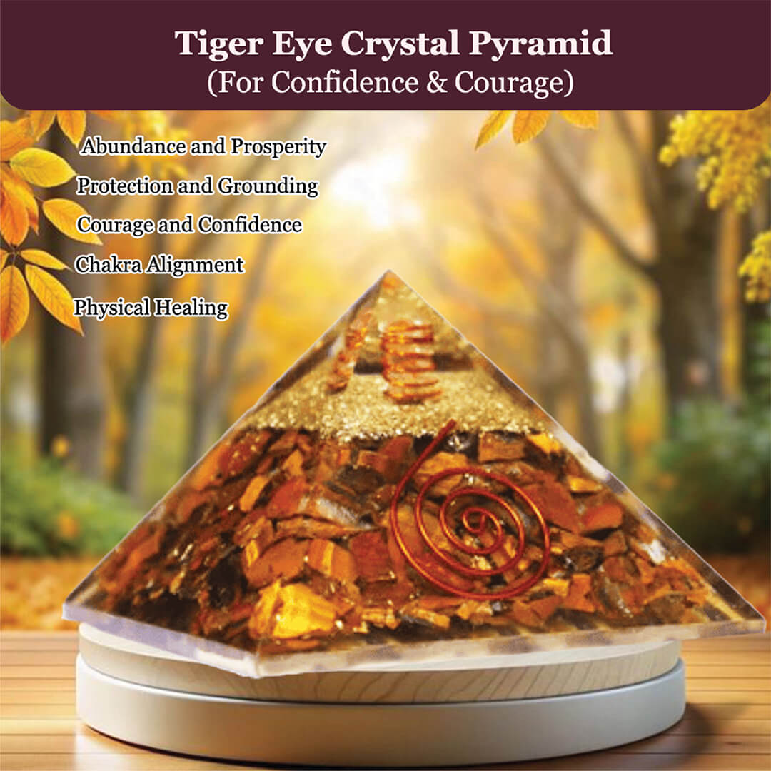 THE TIGER EYE CRYSTAL PYRAMID rratnaidhii