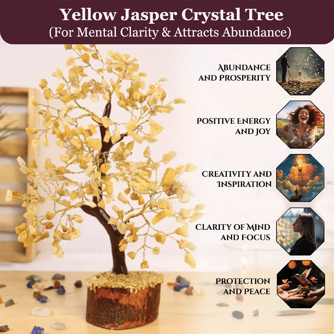 THE YELLOW JASPER CRYSTAL TREE rratnaidhii