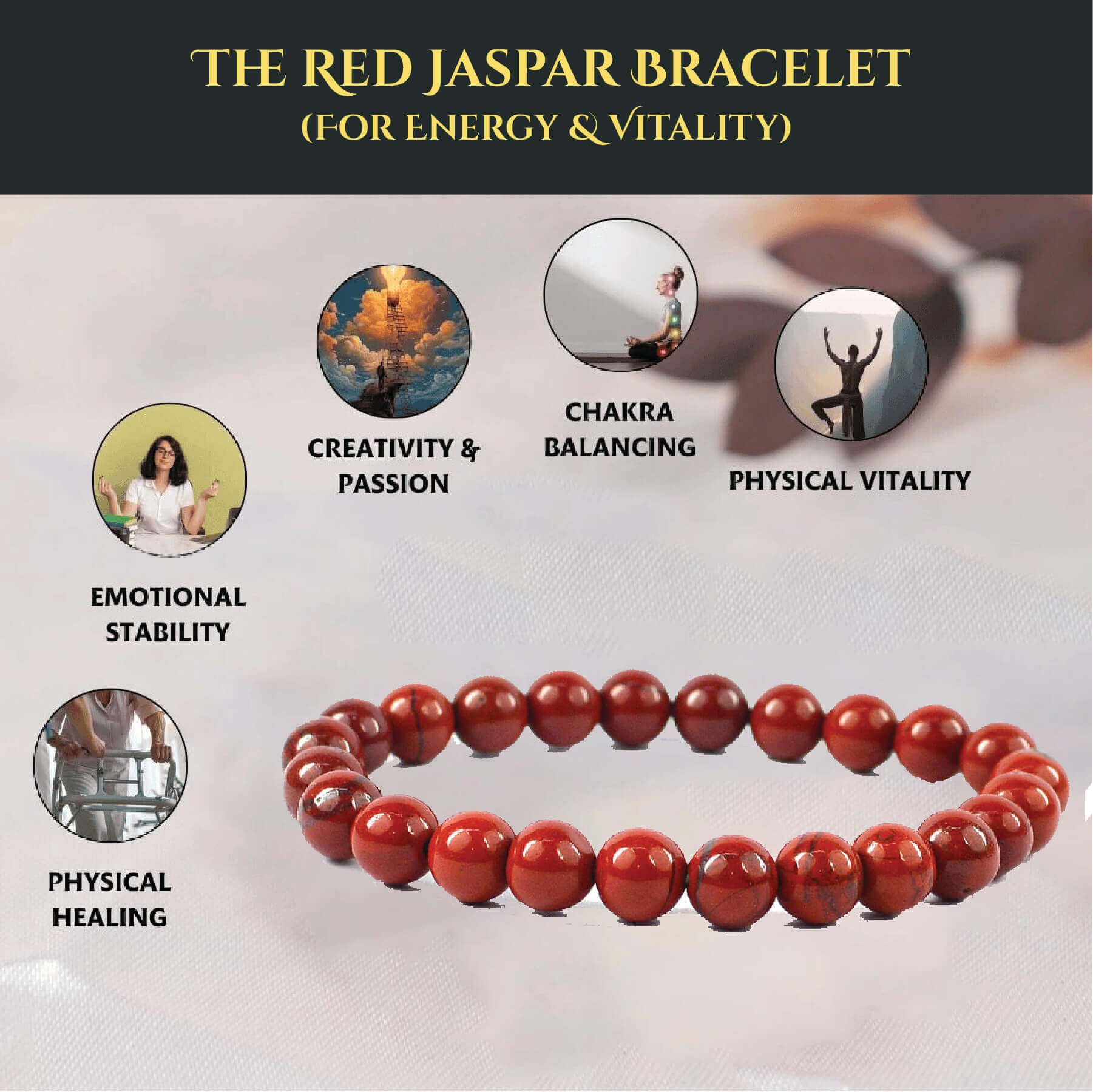 THE RED JASPAR BRACELET rratnaidhii