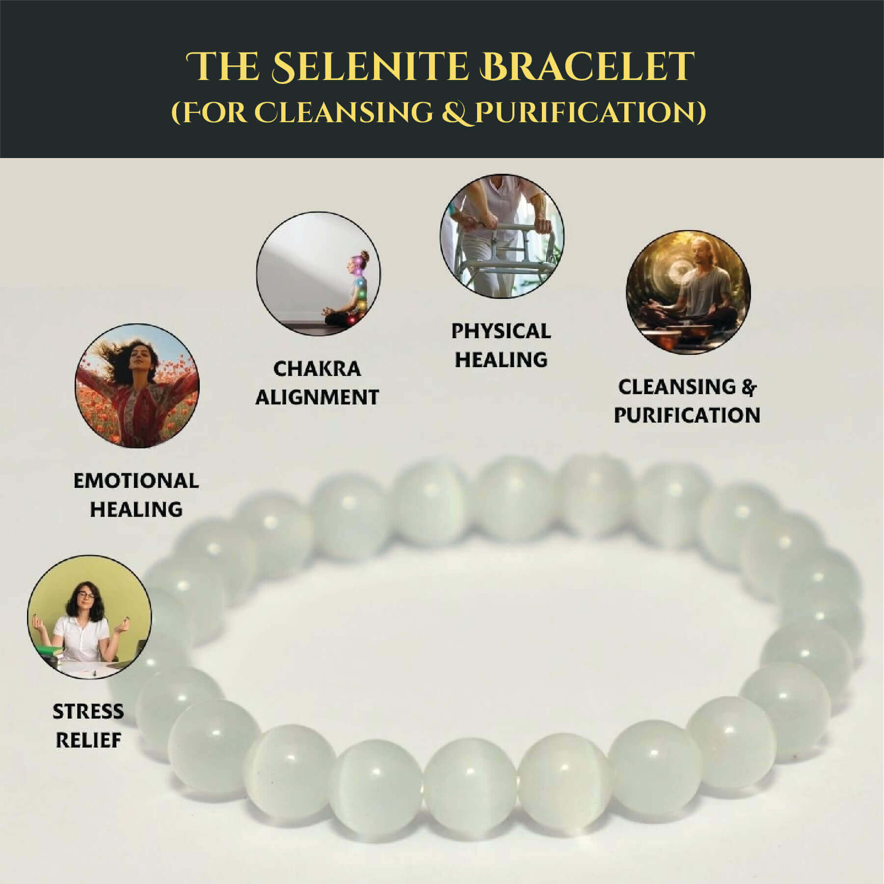 THE SELENITE BRACELET rratnaidhii