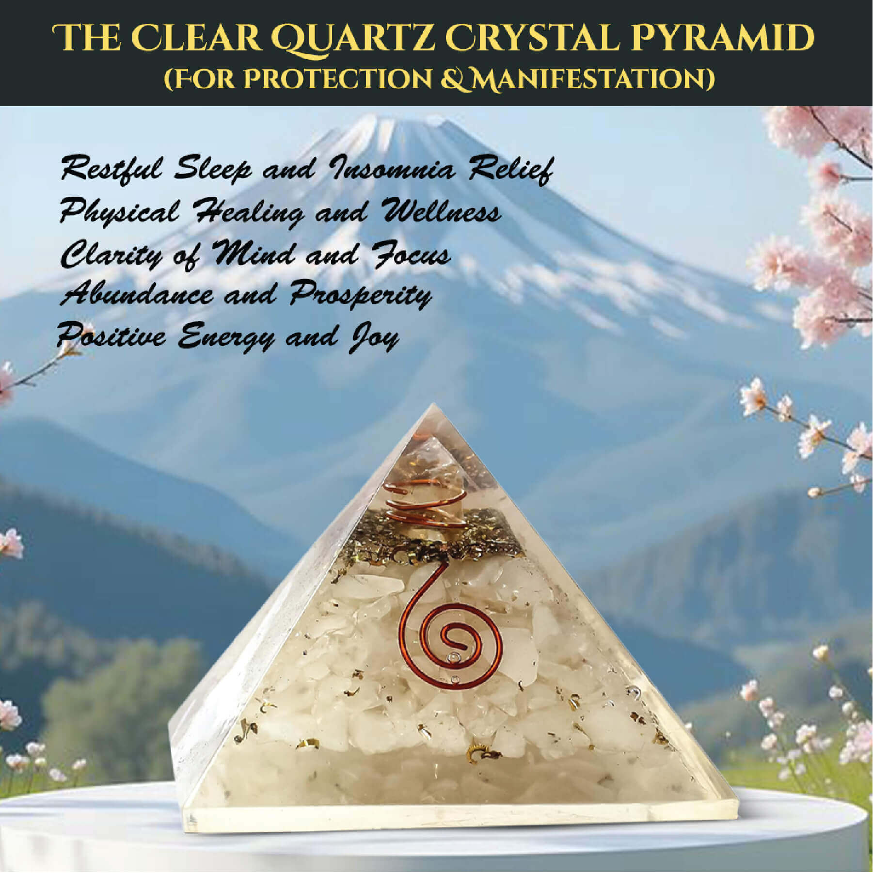 THE CLEAR QUARTZ CRYSTAL PYRAMID rratnaidhii