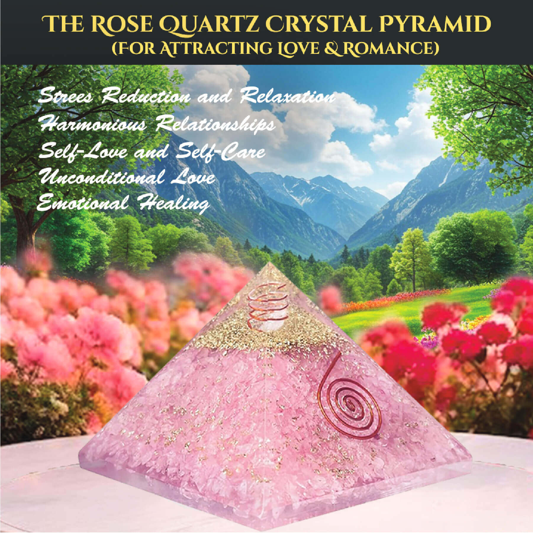 THE ROSE QUARTZ CRYSTAL PYRAMID rratnaidhii