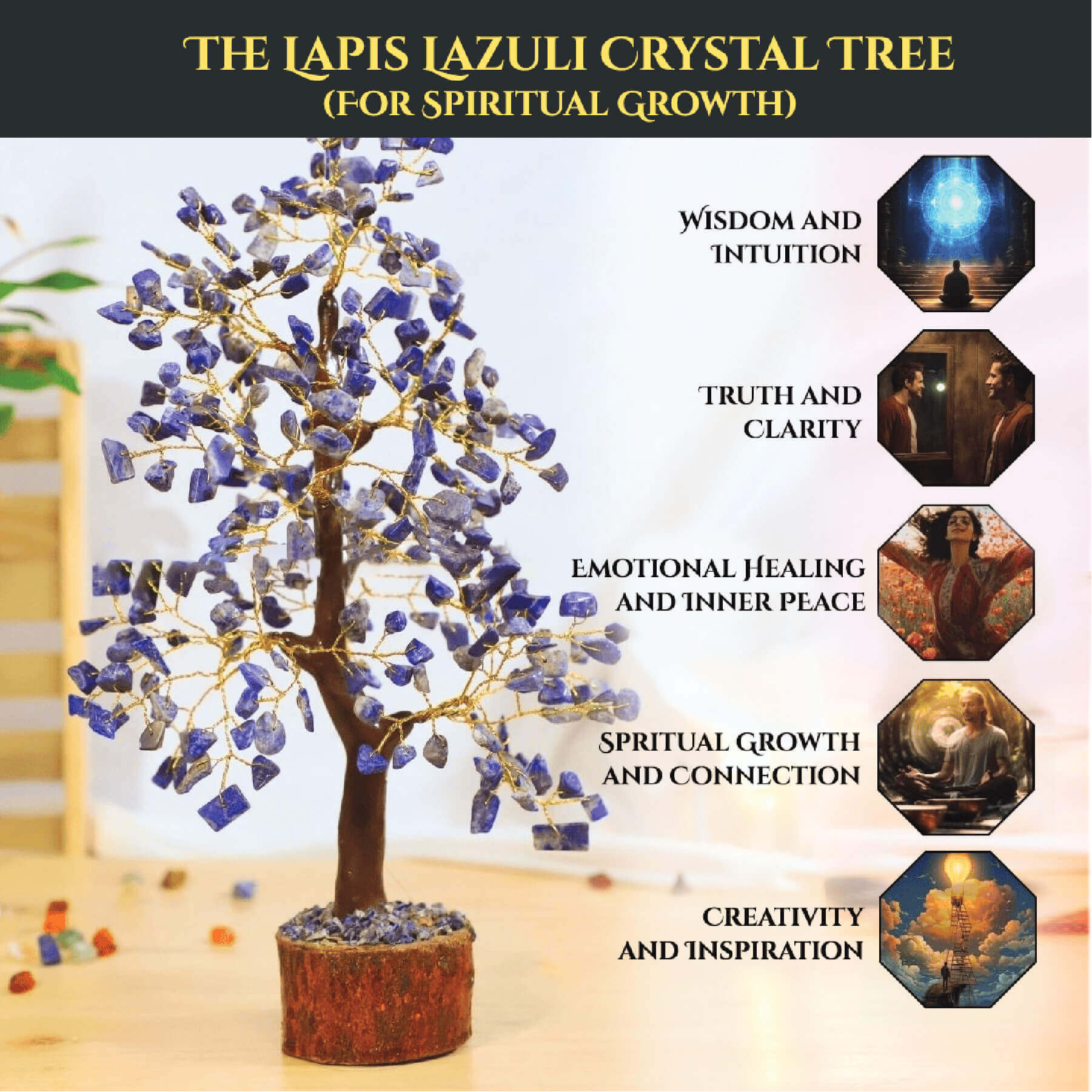 THE LAPIS LAZULI CRYSTAL TREE rratnaidhii
