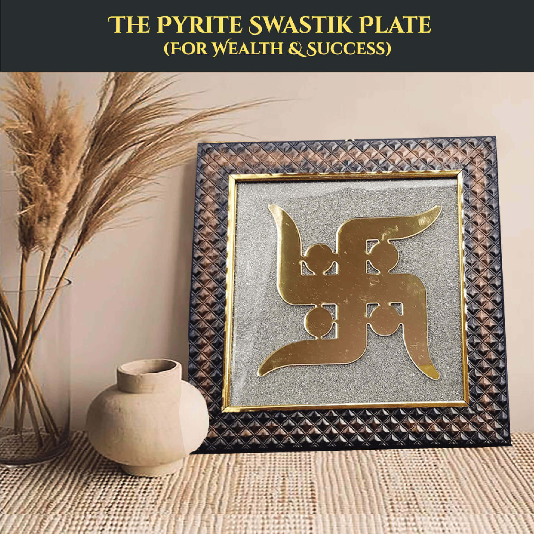 THE PYRITE SWASTIK PLATE rratnaidhii