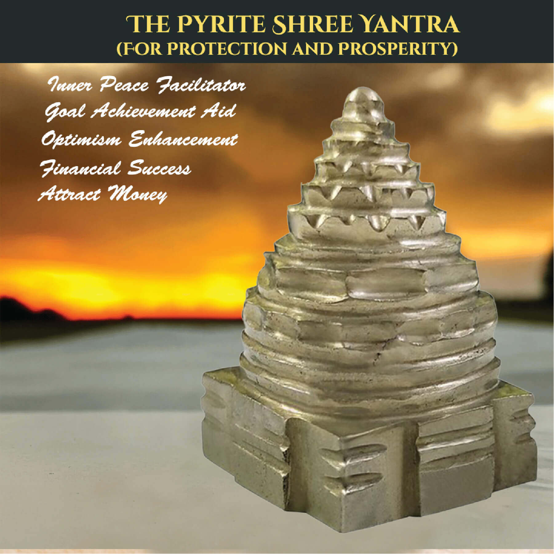 THE PYRITE SHREE YANTRA rratnaidhii