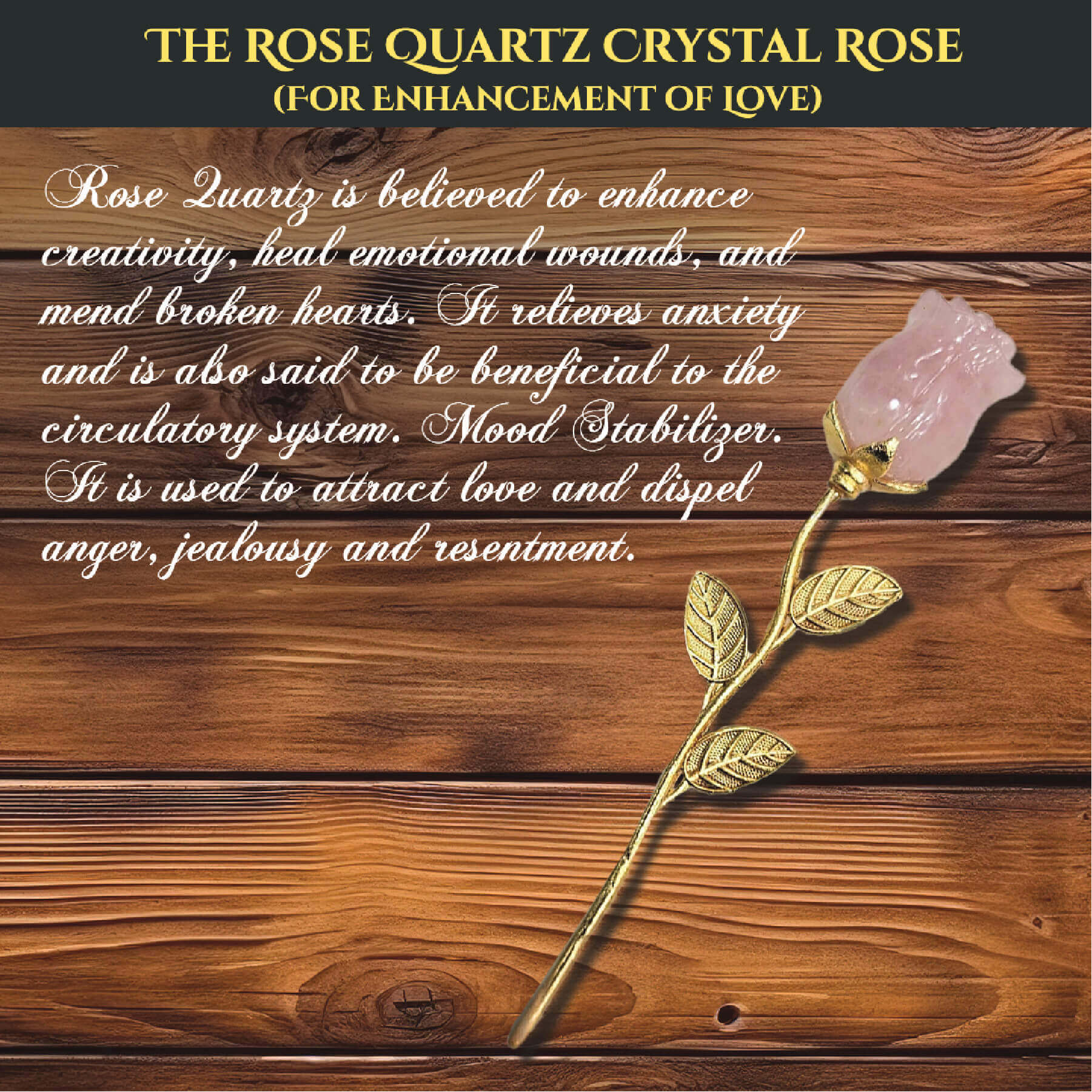 THE ROSE QUARTZ CRYSTAL ROSE rratnaidhii