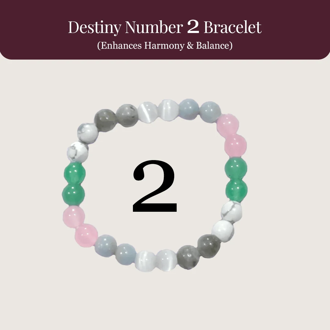 Destiny Number 2 Bracelet rratnaidhii