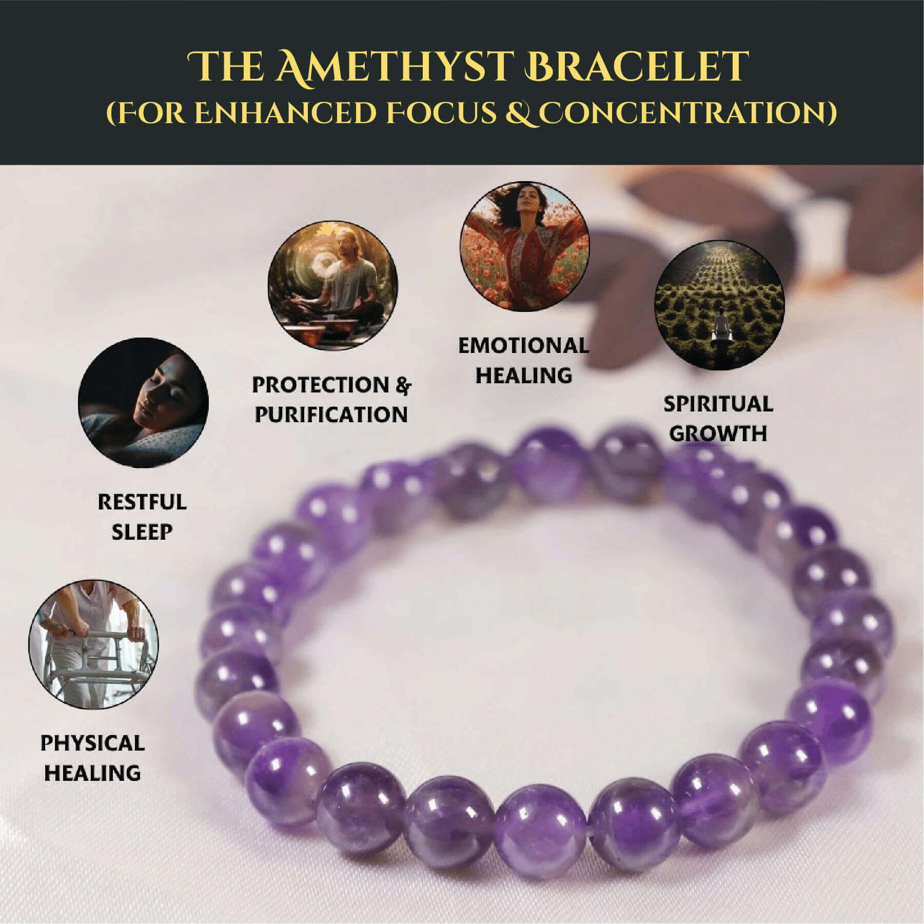 THE AMETHYST BRACELET rratnaidhii