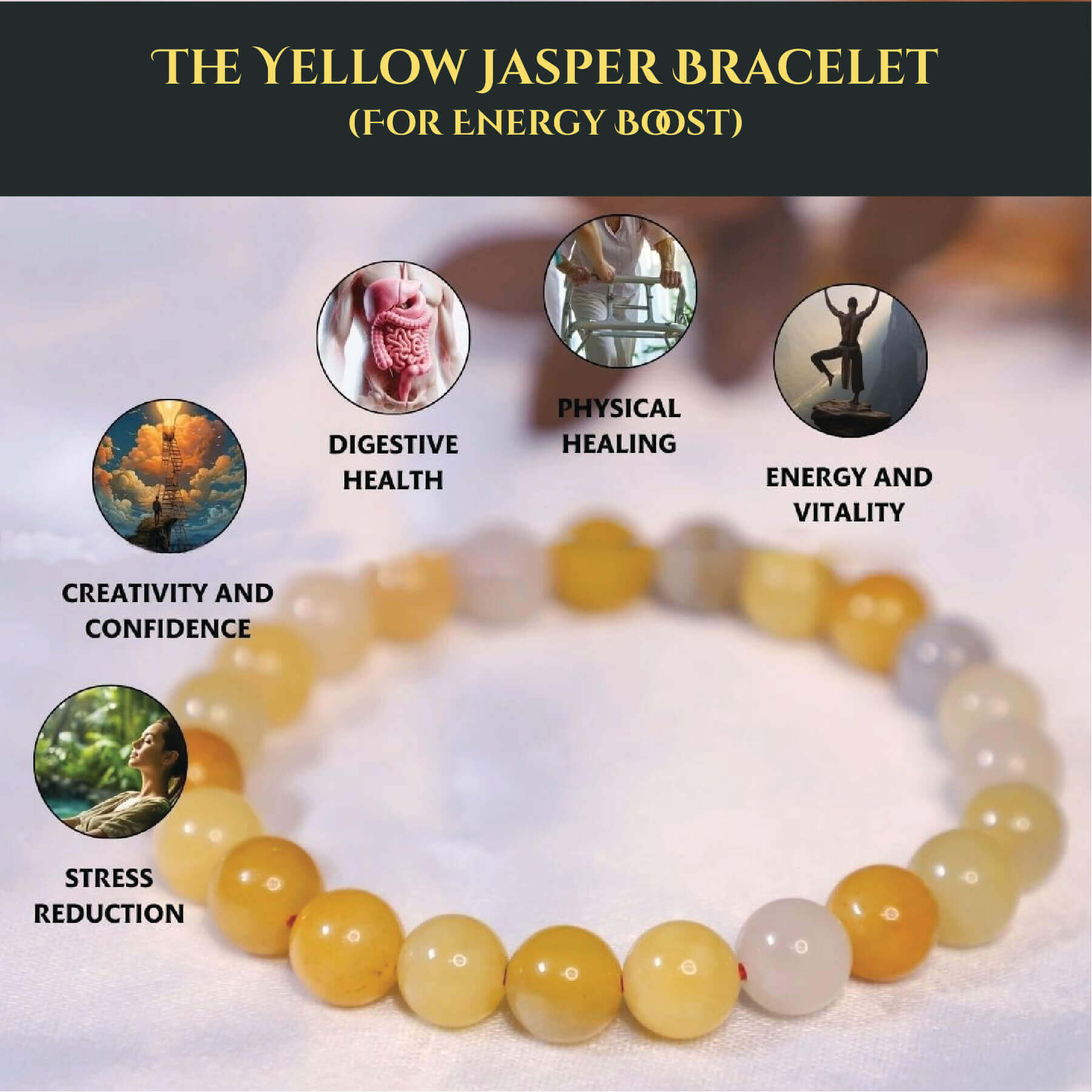THE YELLOW JASPER BRACELET rratnaidhii