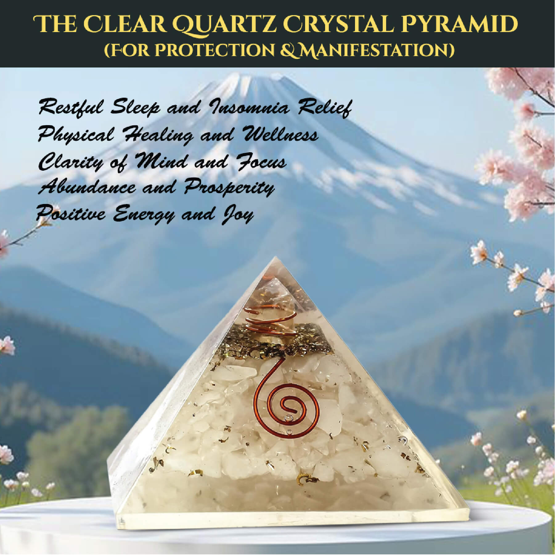 THE CLEAR QUARTZ CRYSTAL PYRAMID rratnaidhii