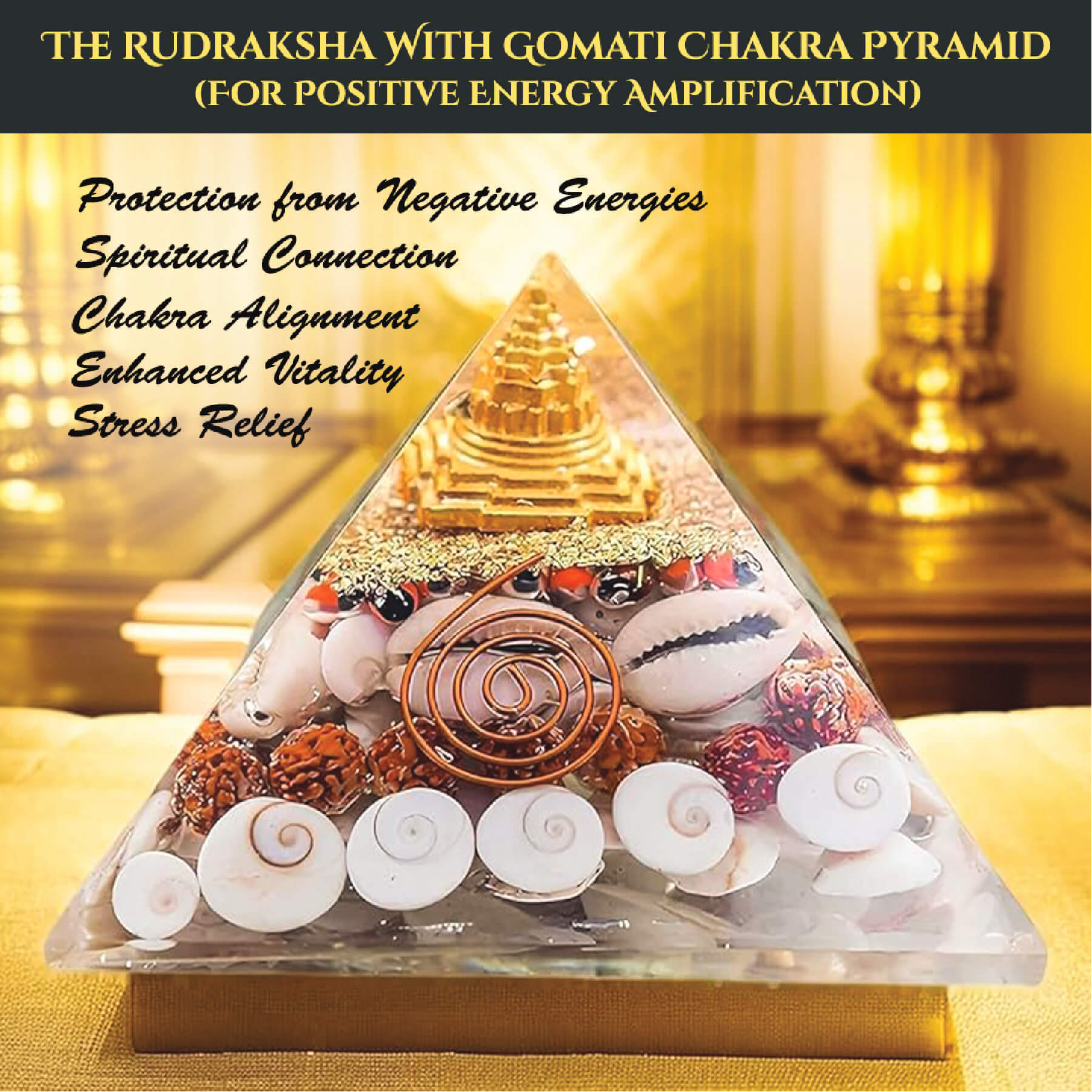 THE RUDRAKSHA WITH GOMATI CHAKRA PYRAMID rratnaidhii