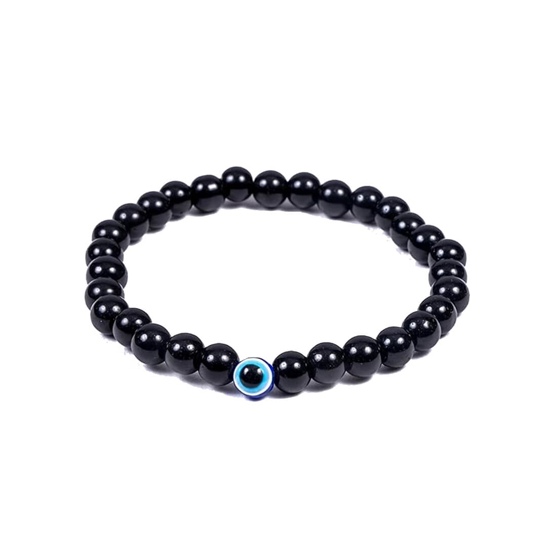 THE EVIL EYE + BLACK TOURMALINE BRACELET rratnaidhii