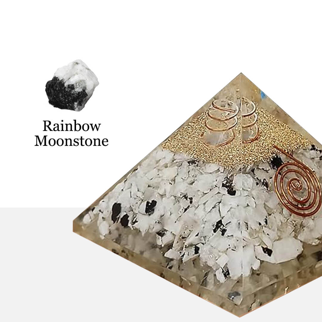 THE RAINBOW MOONSTONE CRYSTAL PYRAMID rratnaidhii