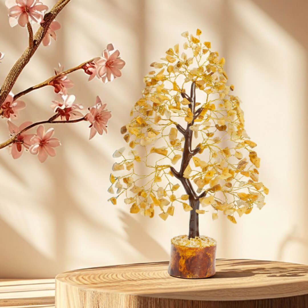 THE YELLOW JASPER CRYSTAL TREE rratnaidhii
