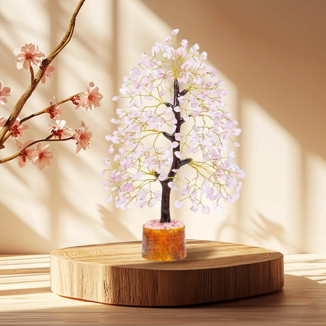 Rose Quartz Crystal Tree rratnaidhii