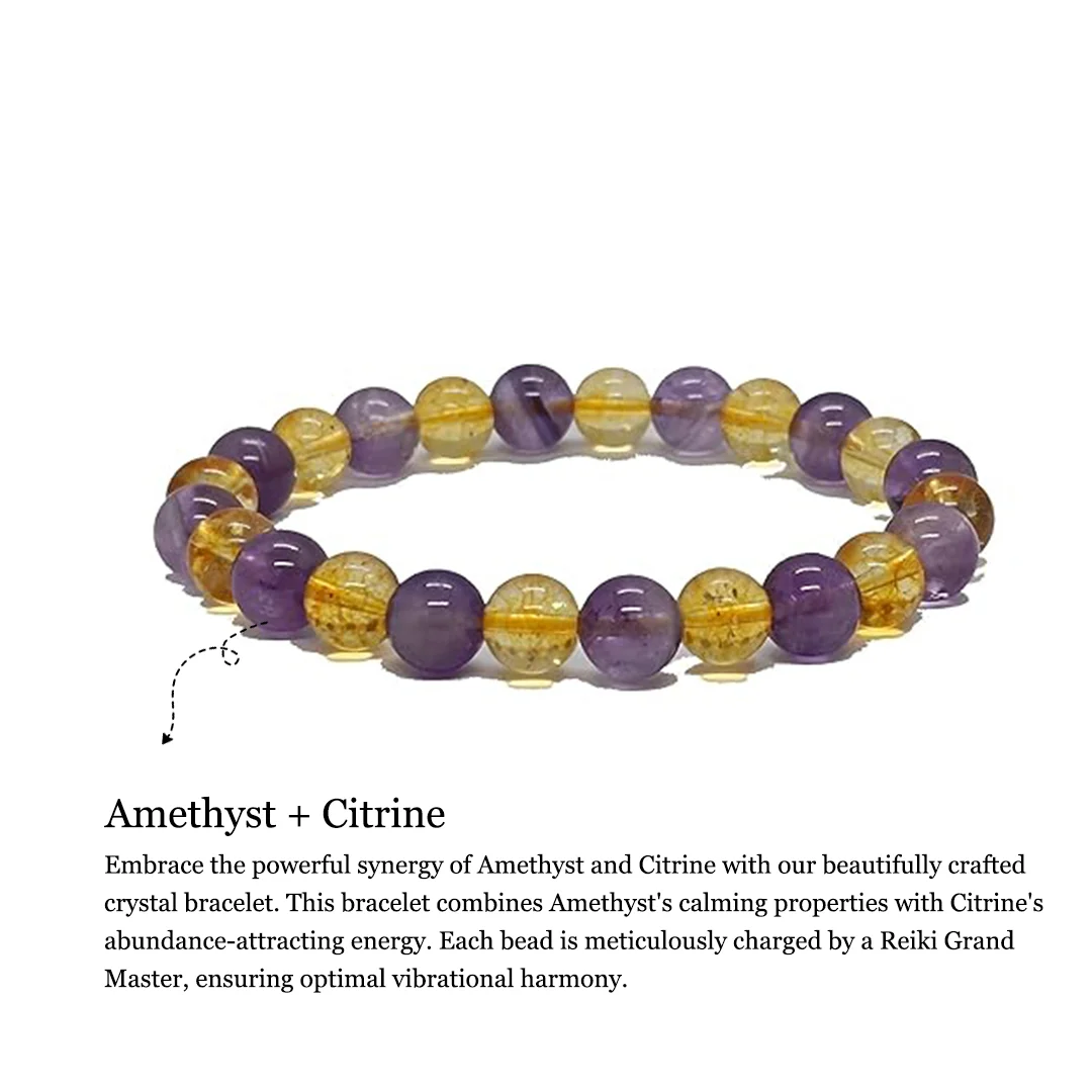 The Amethyst + Citrine Bracelet