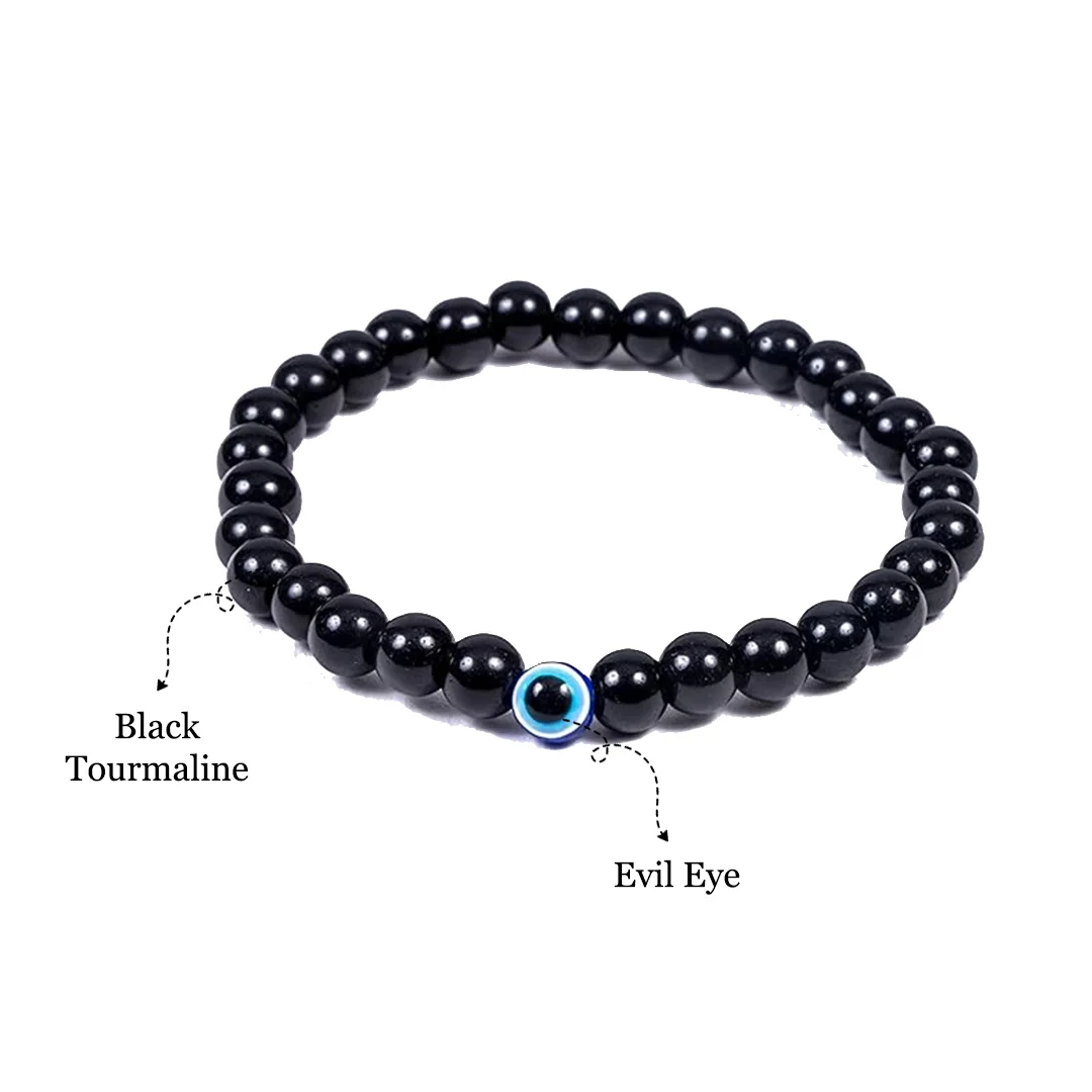 The Evil Eye + Black Tourmaline Bracelet