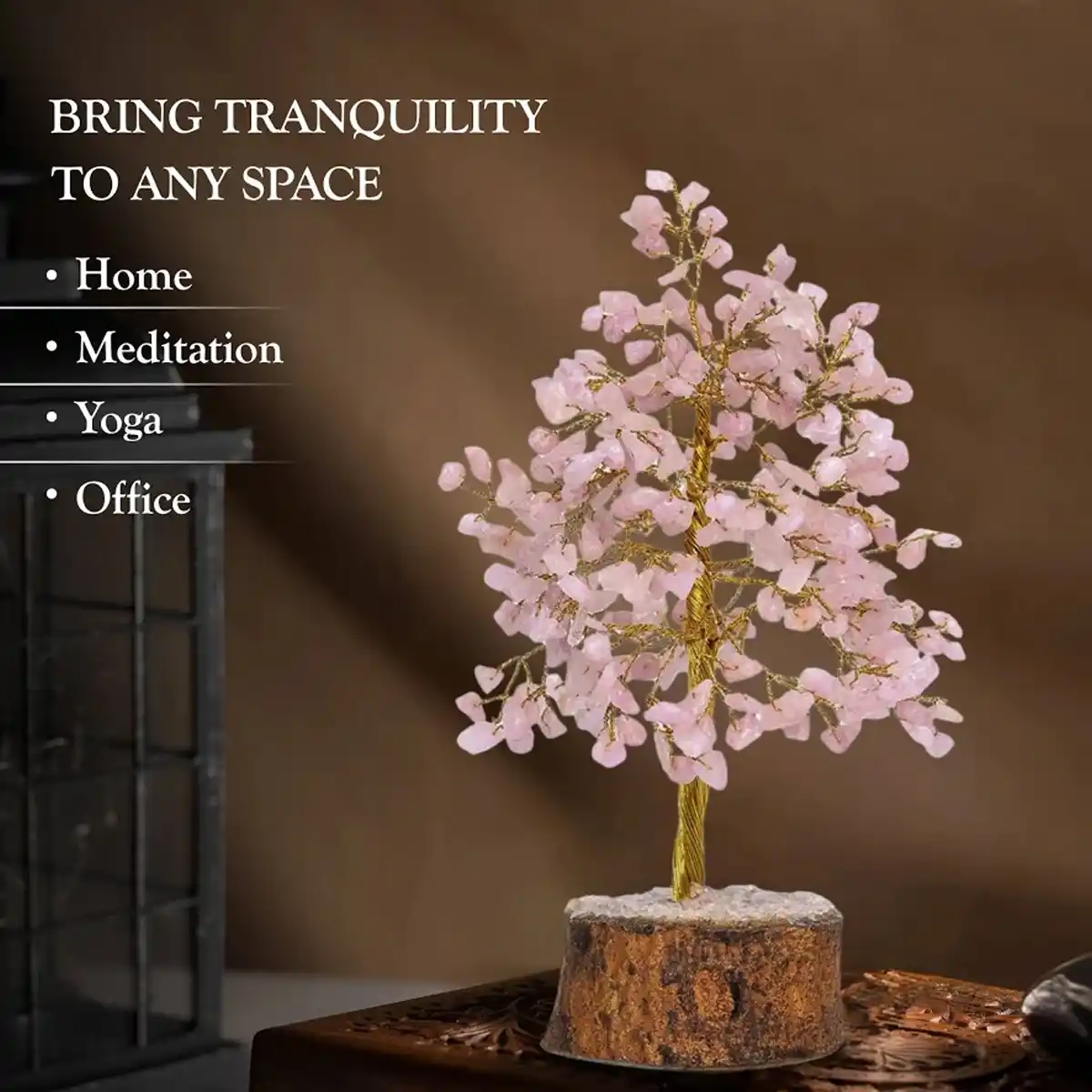 Rose Quartz Crystal Tree By Rratnanidhii