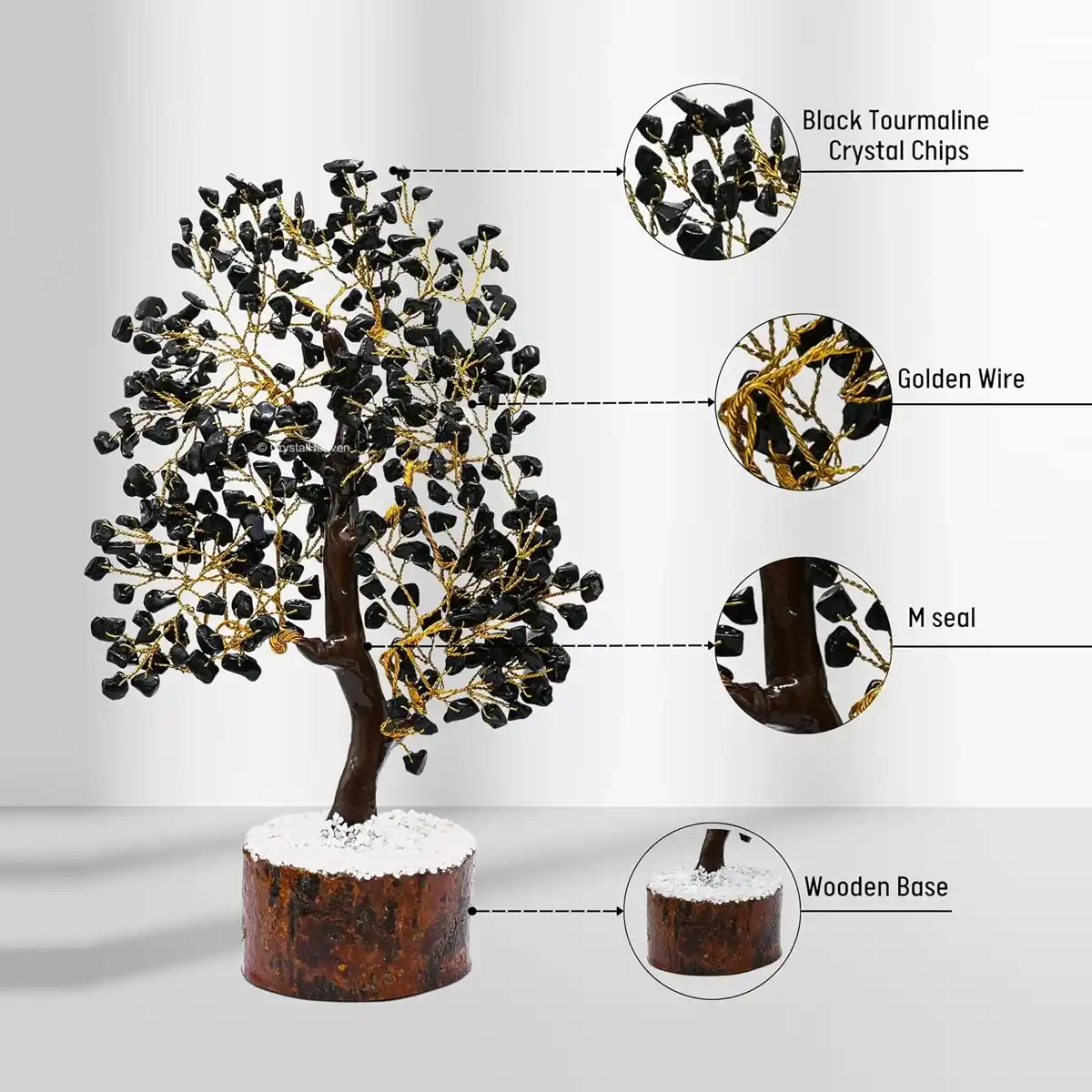 Black Tourmaline Crystal Tree By Rratnanidhii