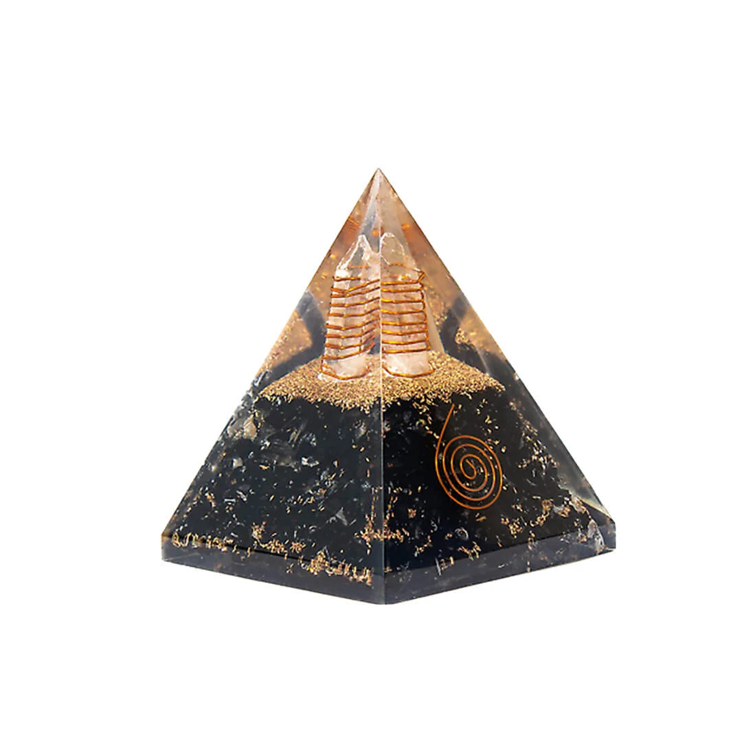 Black Tourmaline Orgone Ball Pyramid