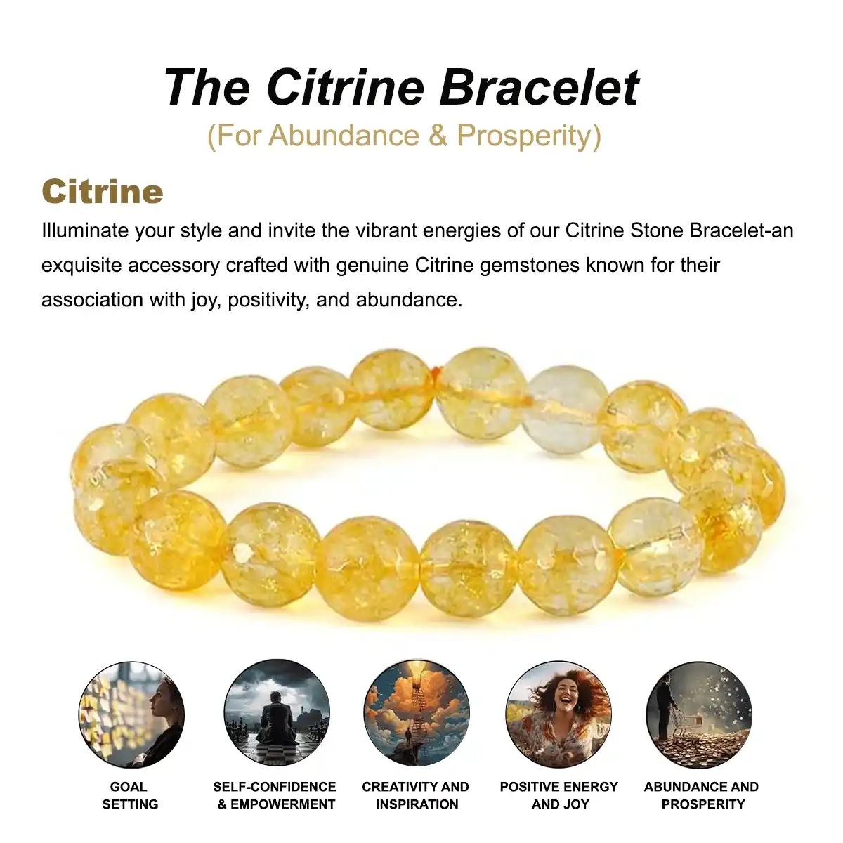 Citrine Bracelet By Rratnanidhii