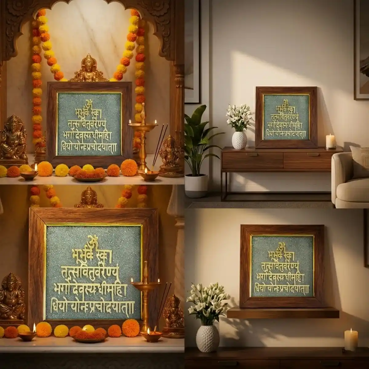 Gayatri Mantra Plate By Rratnanidhii