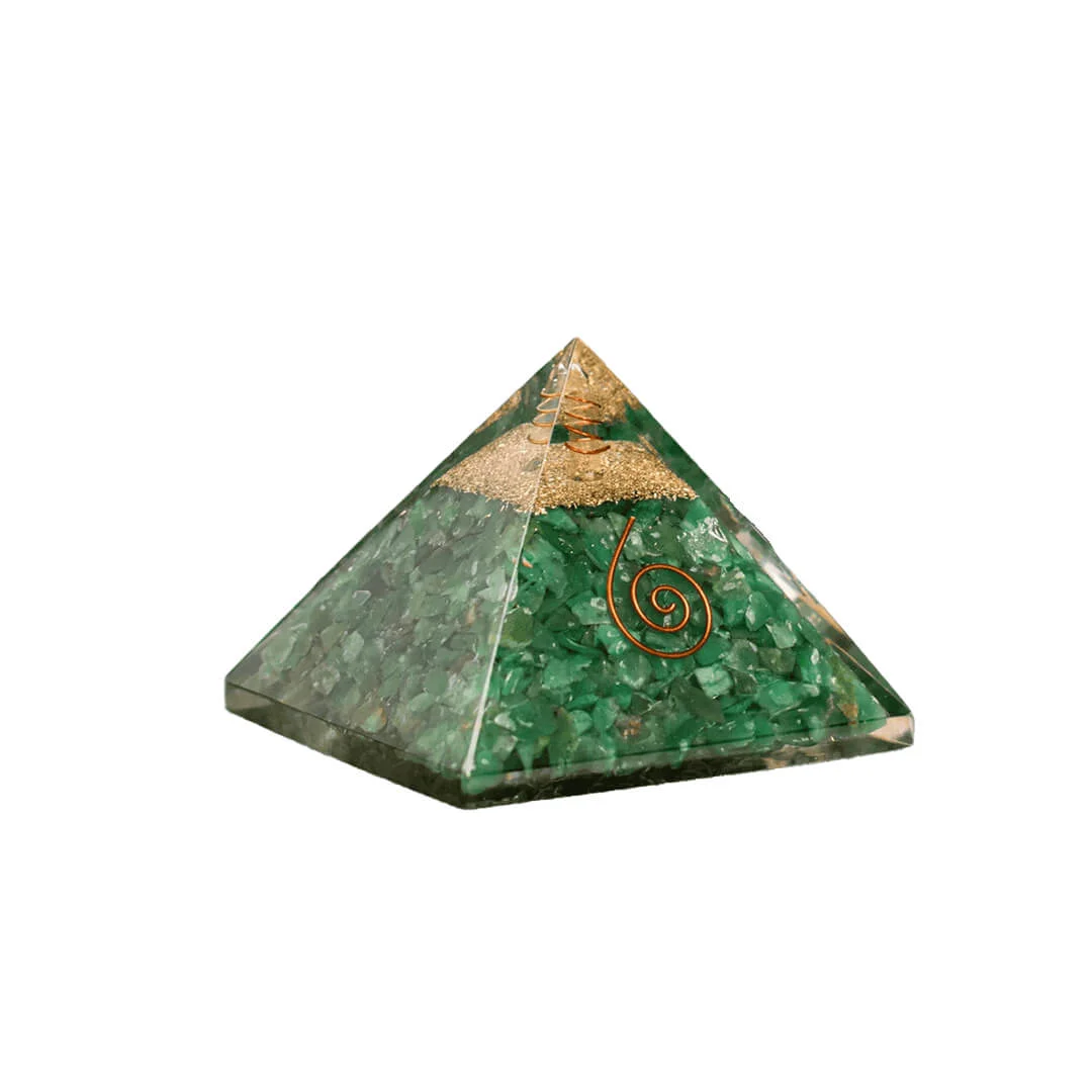 Green Jade Crystal Pyramid