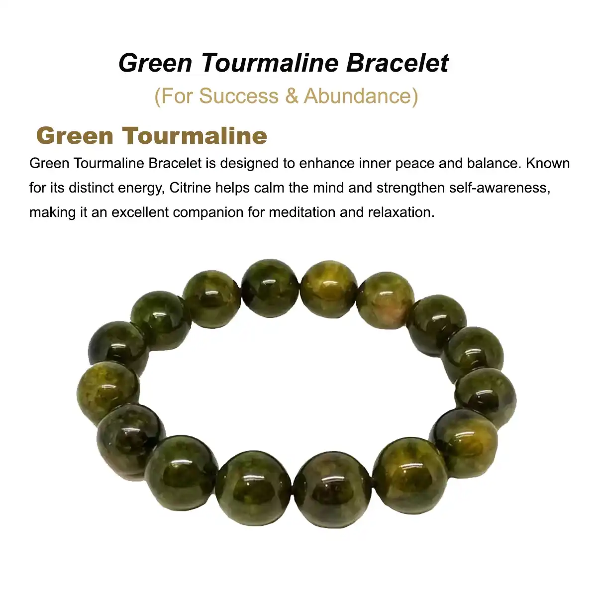 Green Tourmaline Bracelet By Rratnanidhii