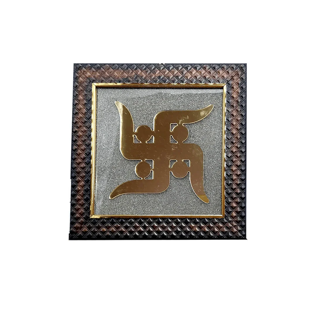 Pyrite Swastik Frame