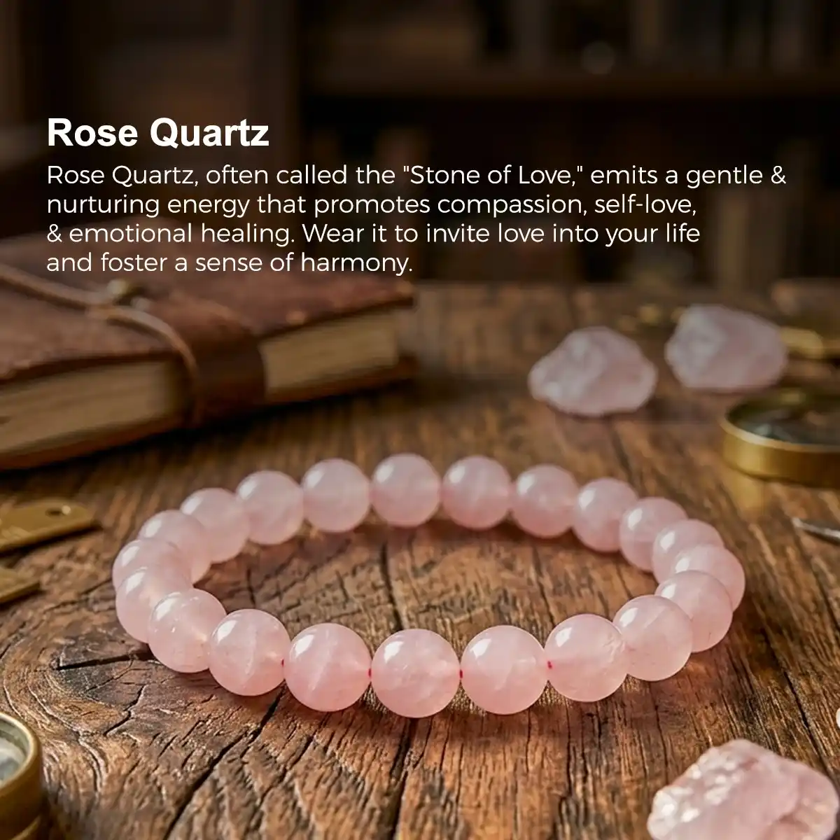 Rose Quartz Bracelet by Rratnanidhii