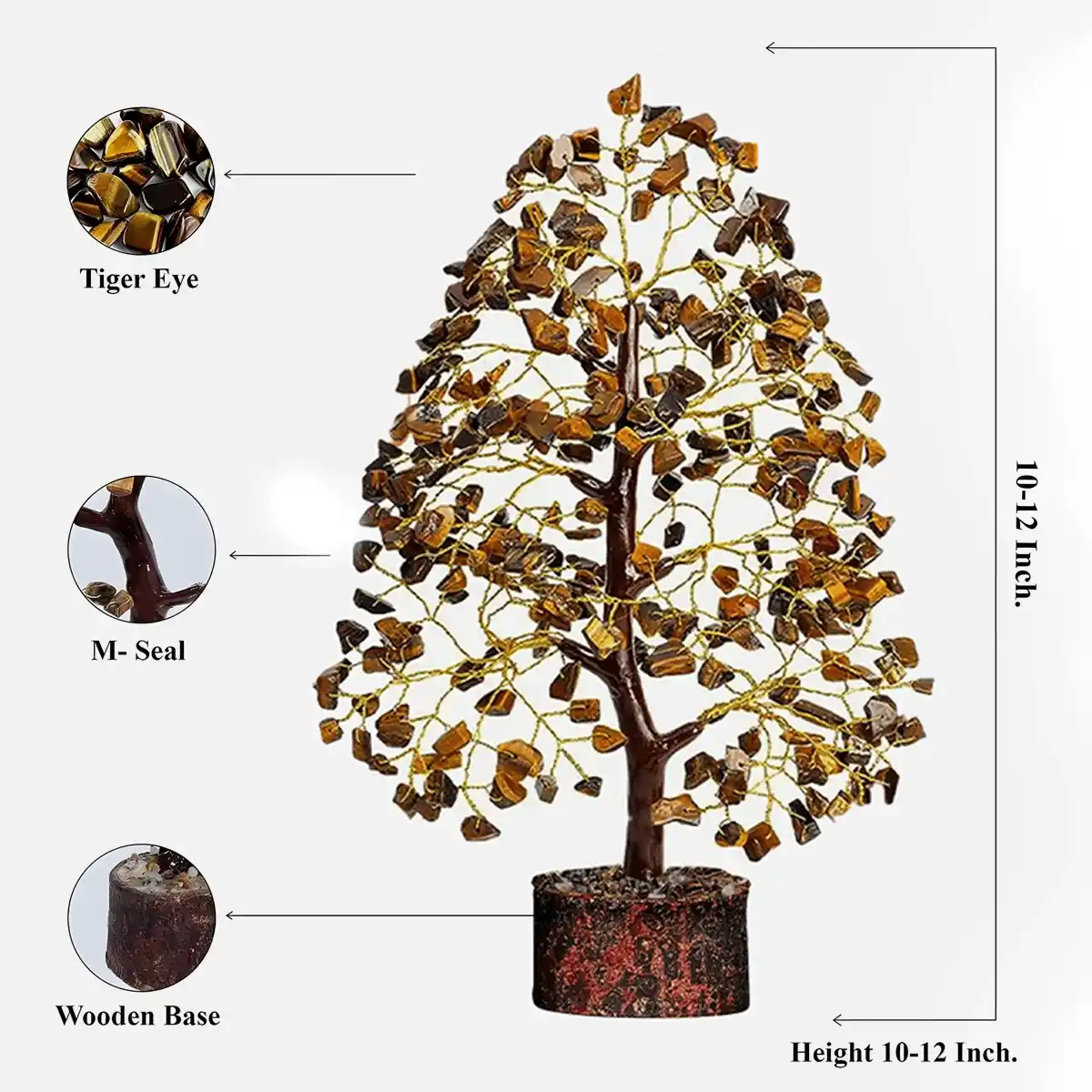 Tiger Eye Crystal Tree By Rratnanidhii