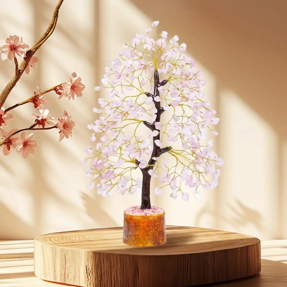 Rose Quartz Crystal Tree By Rratnanidhii