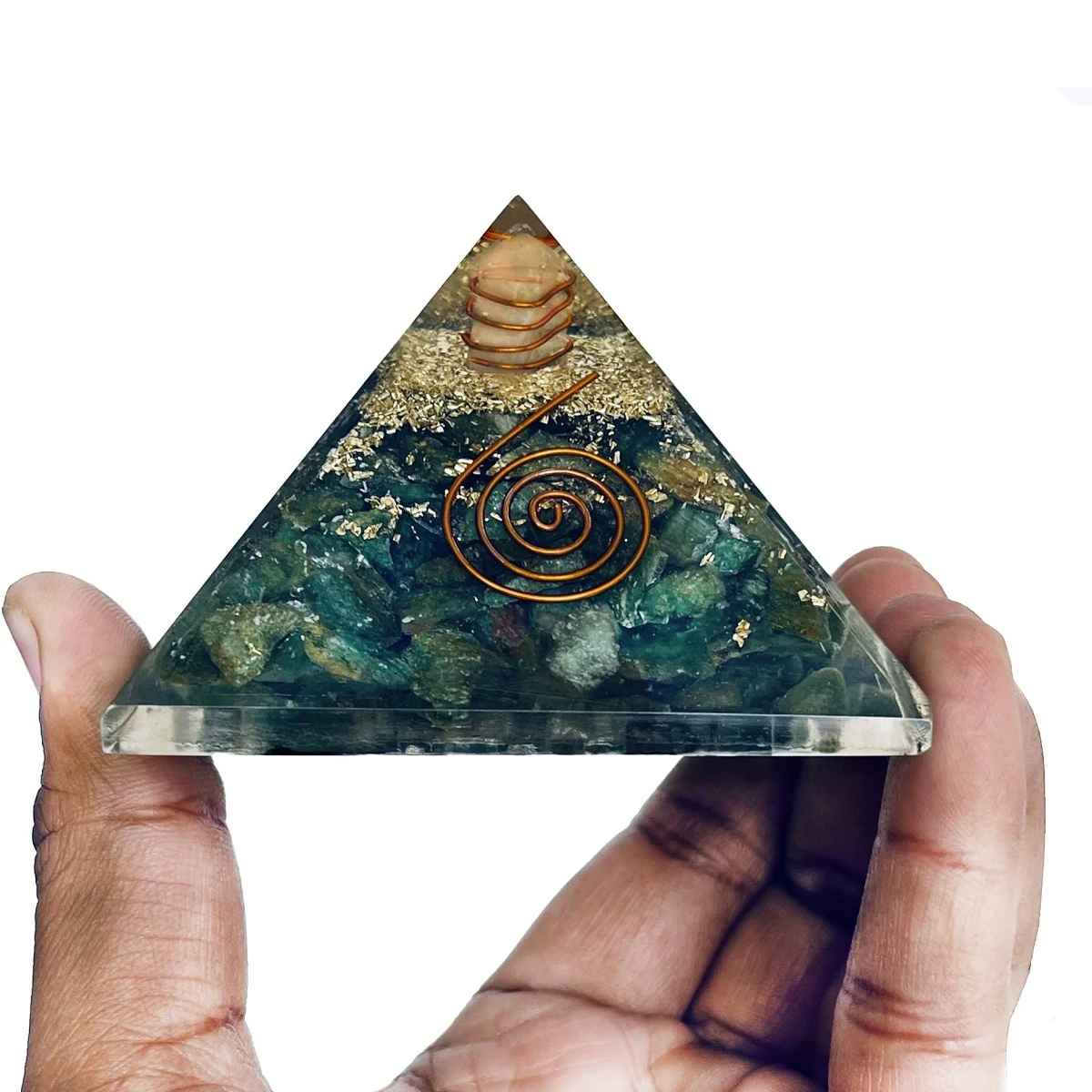 Green Jade Crystal Pyramid By Rratnanidhii