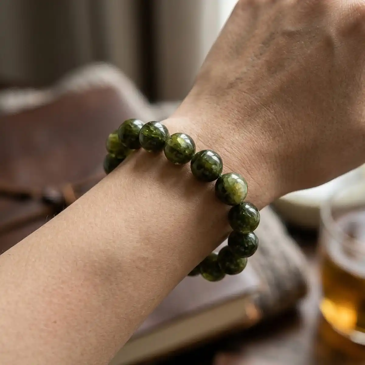 Green Tourmaline Bracelet By Rratnanidhii