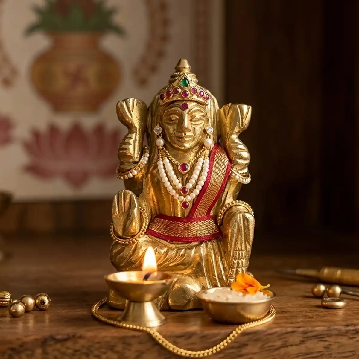 Pyrite Laxmi Idol By Rratnanidhii