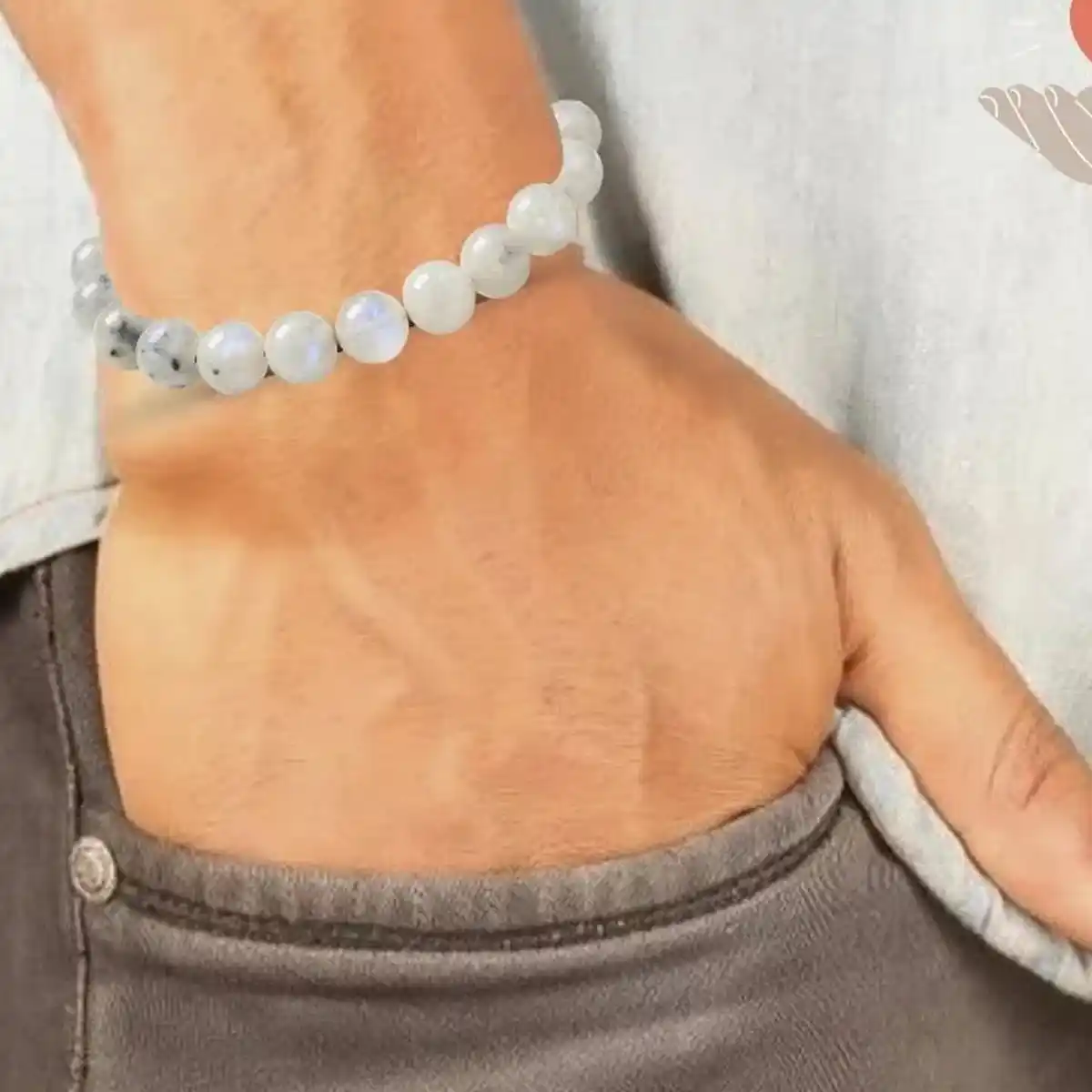Rainbow Moonstone Bracelet By Rratnanidhii