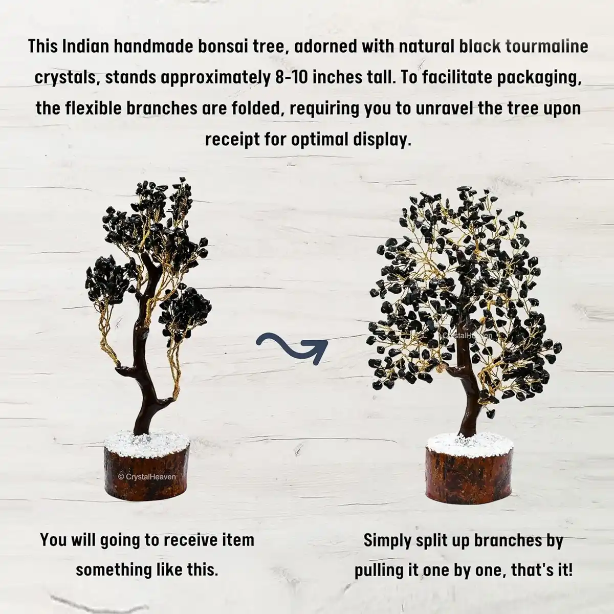 Black Tourmaline Crystal Tree By Rratnanidhii