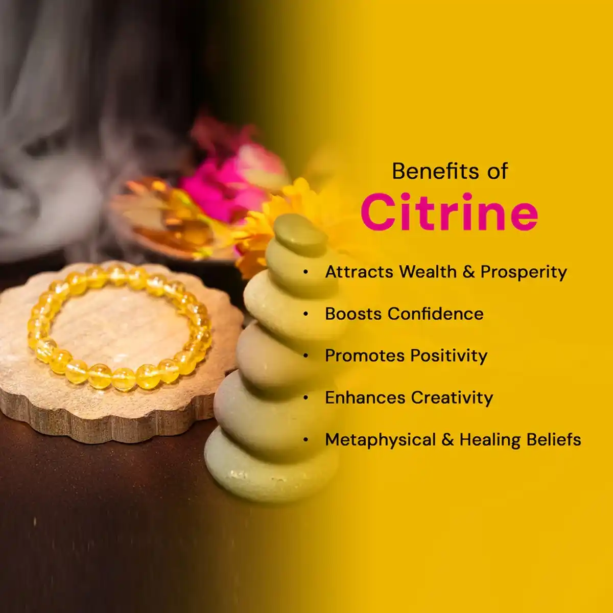 Citrine Bracelet By Rratnanidhii