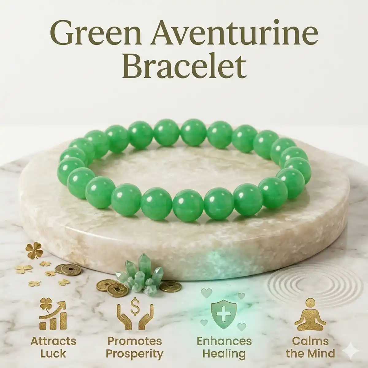 Green Aventurine Bracelet By Rratnanidhii