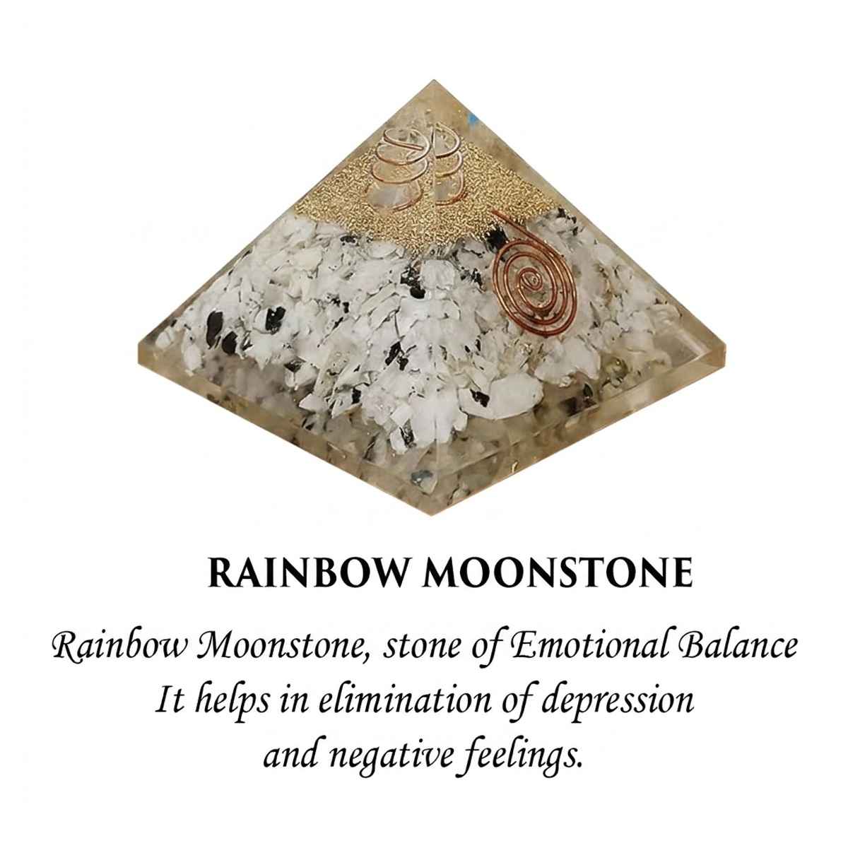 Rainbow Moonstone Crystal Pyramid By Rratnanidhii