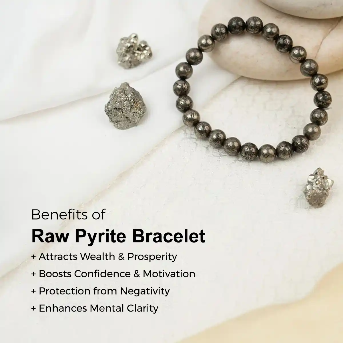 Raw Pyrite Bracelet By Rratnanidhii