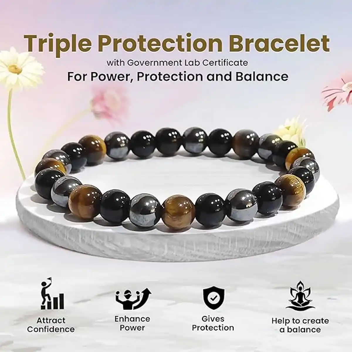 Triple Protection Bracelet By Rratnanidhii
