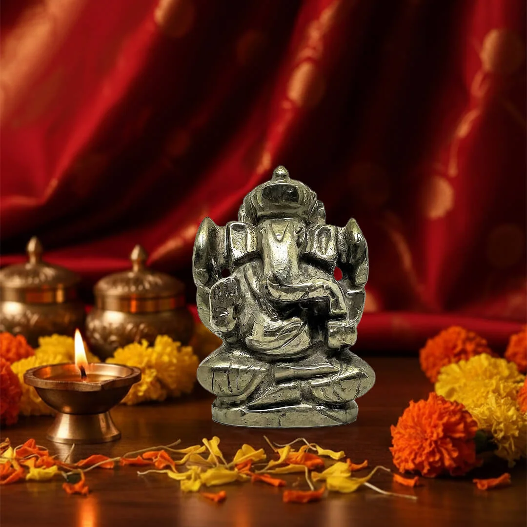 Pyrite Ganesha Statue rratnaidhii